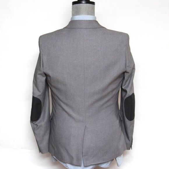38R H&M Men's Blazer Sport Coat Jacket Grey Cotton C100862 - Picture 2 of 15